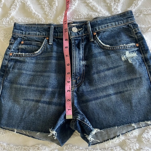 Mother Superior The Dutchie Shorts Fray My Treat Blue Distressed Denim Shorts 26 - Picture 13 of 15